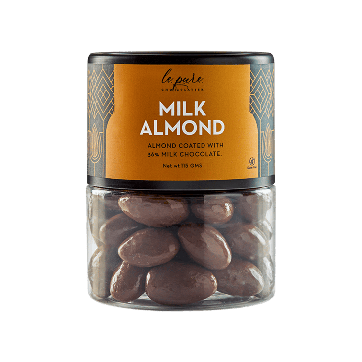 Le Pure Almonds Coated with Milk Chocolate – 115 g