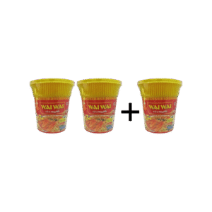 Wai Wai Ready To Eat Chicken Cup Noodles - Buy 2 Get 1 Free - 2 x 75 g + 75 g
