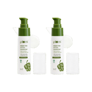 Plum Green Tea Oil & Fragrance Free Moisturizing Cream - Pack of 2 - 2 x 50 ml
