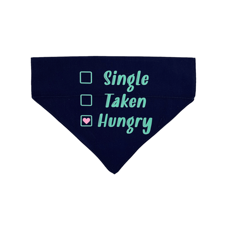 For The Fur Kids Single Taken Hungry Dog Bandana (Blue) – 1 piece