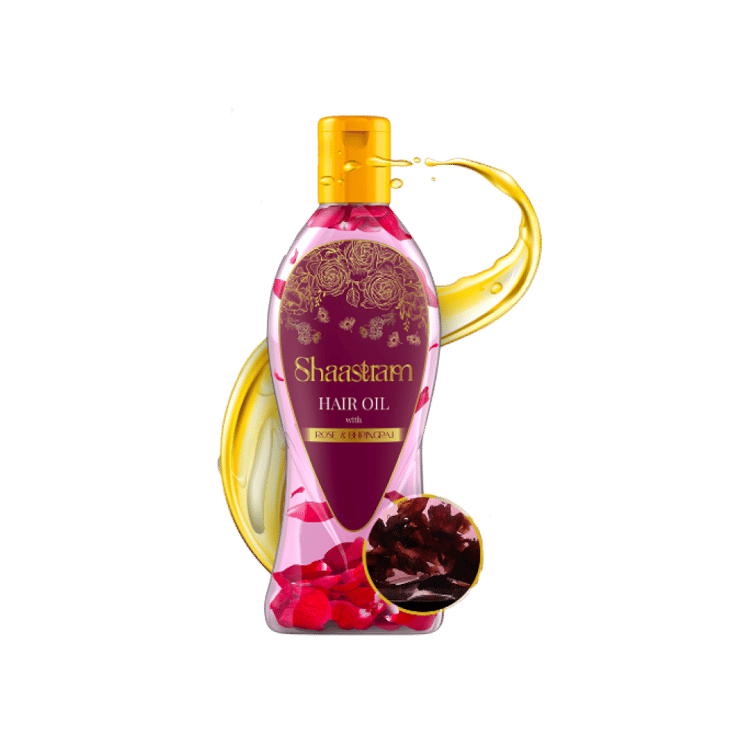 Shaastram Rose & Bhringraj Hair Oil – 180 ml
