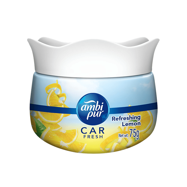 Ambi Pur Refreshing Lemon Car Freshener (Lemon) – 75 g