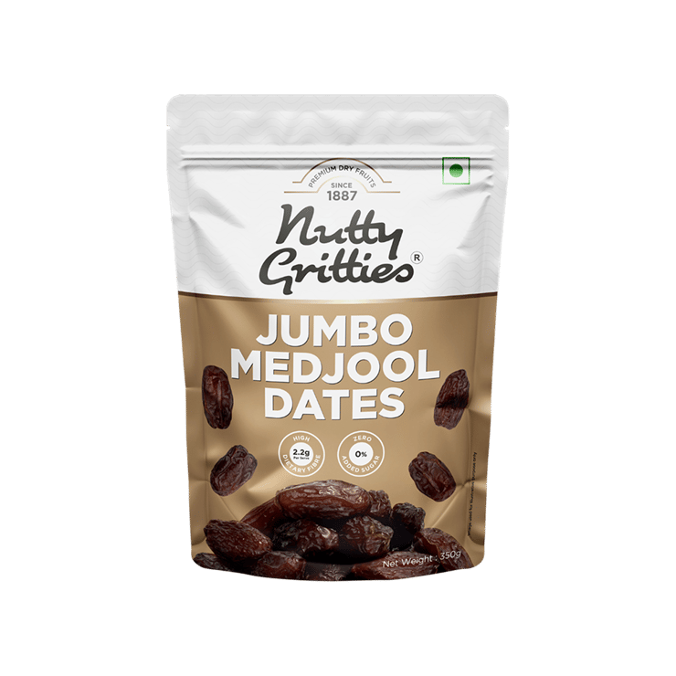 Nutty Gritties Medjool Dates (Laal Khajur) – 350 g