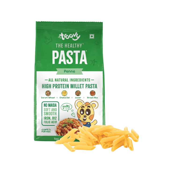 Troovy Protein Millet Penne Pasta (No Maida) – 400 g