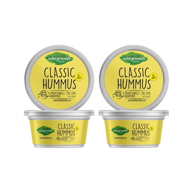 Wingreens Farms Classic Hummus Dip – Pack of 2 – 2 x 150 g