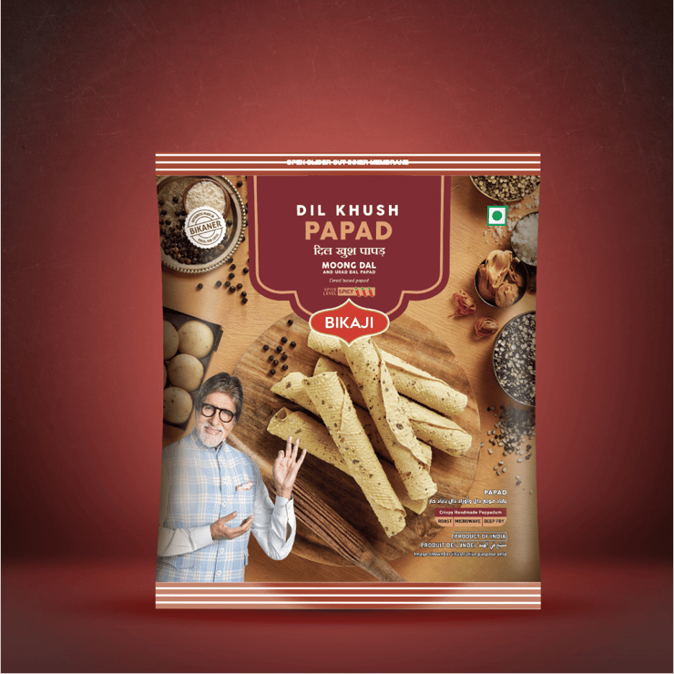 Bikaji Dil Khush Moong and Urad Dal Papad – 400 g