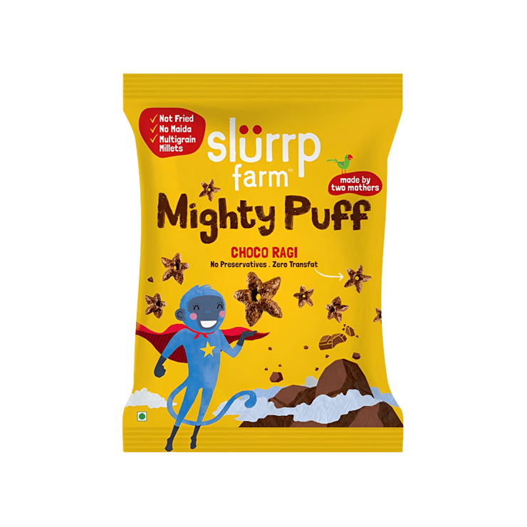Slurrp Farm Choco Ragi Puffs – 20 g