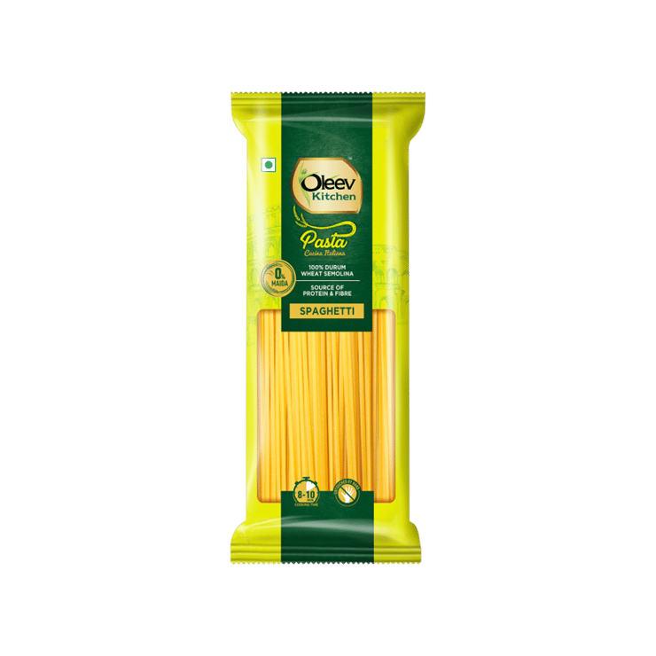 Oleev Kitchen No Maida Spaghetti Durum Wheat Pasta – 400 g