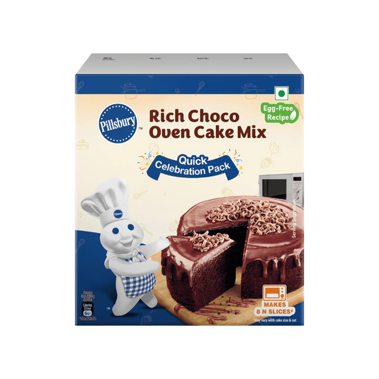 Pillsbury Rich Choco Oven Cake Mix (Egg less) – 270 g