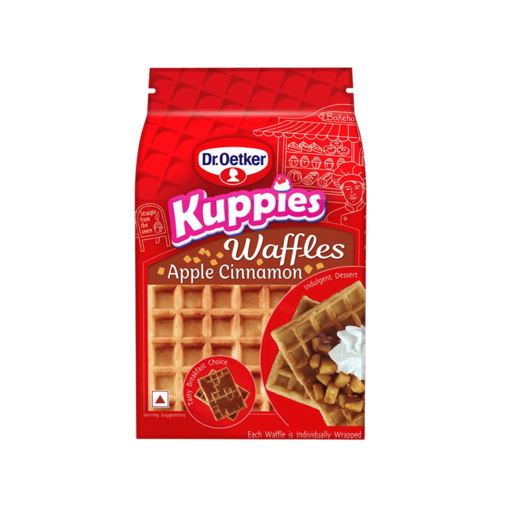 Dr. Oetker Kuppies Apple Cinnamon Waffle – 180 g