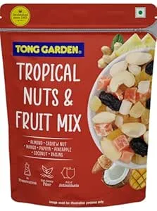 Tong Garden 180Gm Tropical Nuts & Fruits | Trail Mix | 7 Superfoods in 1 Mix | Nuts and Mixed Dry Fruits, (Pack of 2)