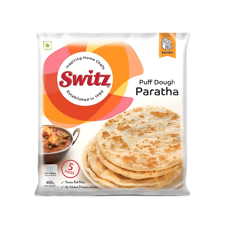Switz Puff Dough Paratha (Frozen) – 400 g