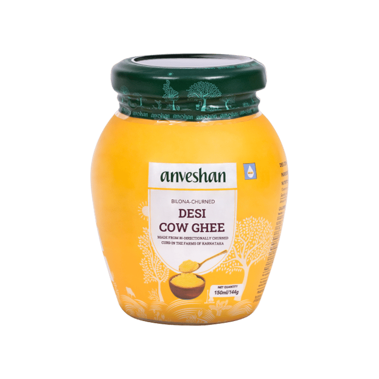 Anveshan Hallikar Cow Ghee (Bilona Churned) – 150 ml