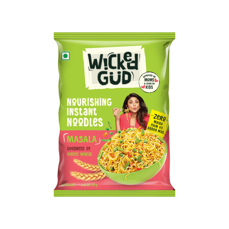 WickedGud Masala No Maida & No Oil Instant Noodles – 69 g