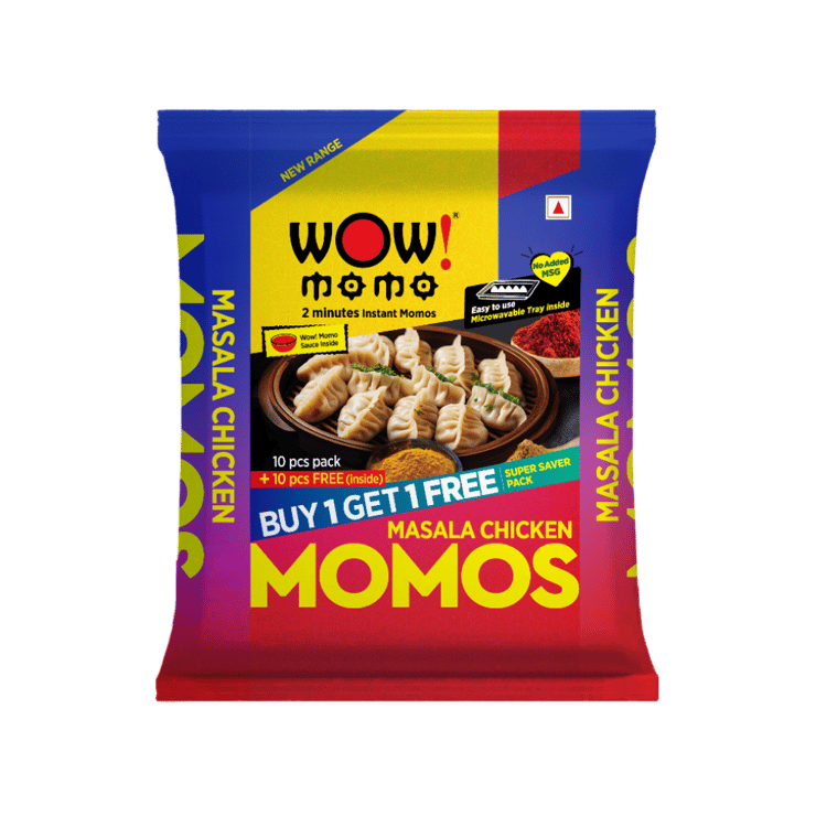 Wow! Momo Masala Chicken Momos – Buy 1 Get 1 Free – 2 x 10 pieces