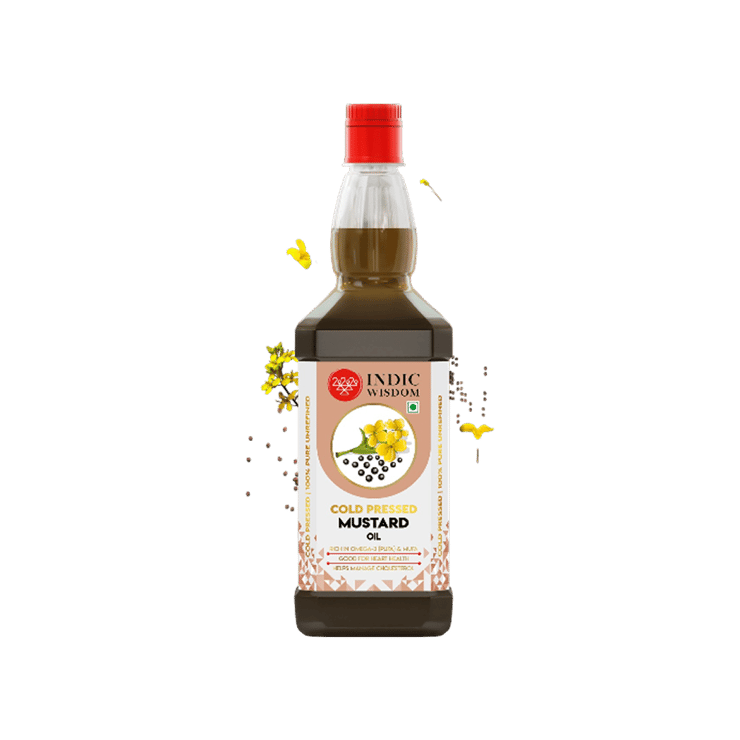 Indic Wisdom Cold Pressed Mustard Oil – 1 ltr