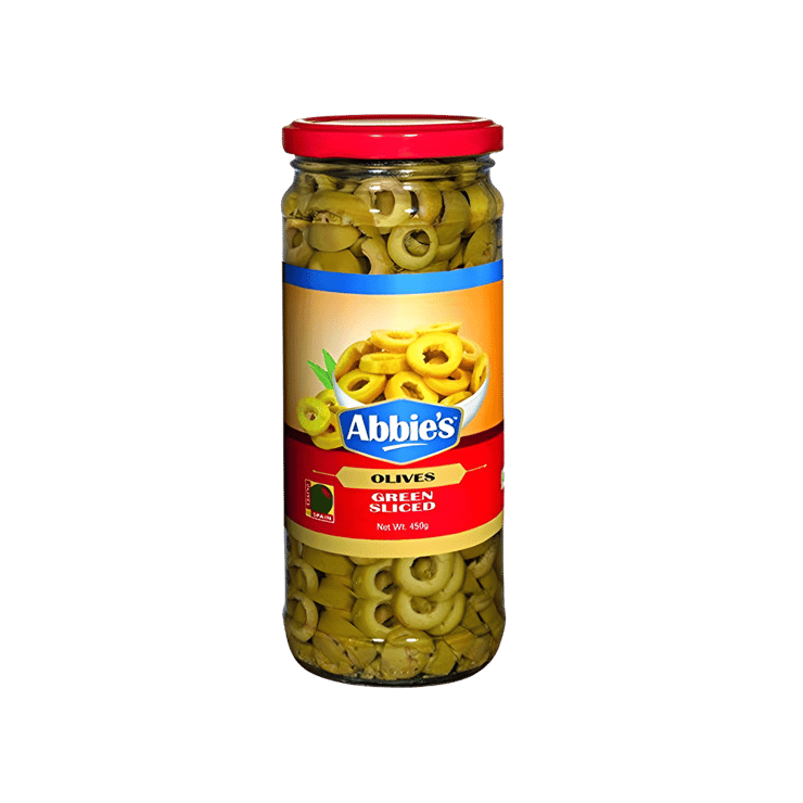 Abbie’s Green Sliced Olives – 450 g