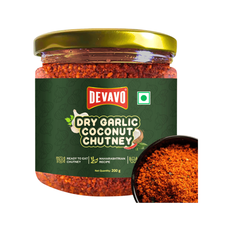 Devavo Dry Garlic Coconut Chutney – 200 g