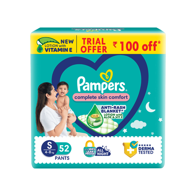 Pampers Baby Diaper (S, 4-8 kg)