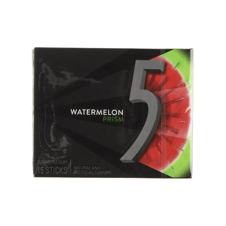 Wrigley’s 5 Watermelon Prism Chewing Gum (Sugar Free) – 15 x 2.5 g