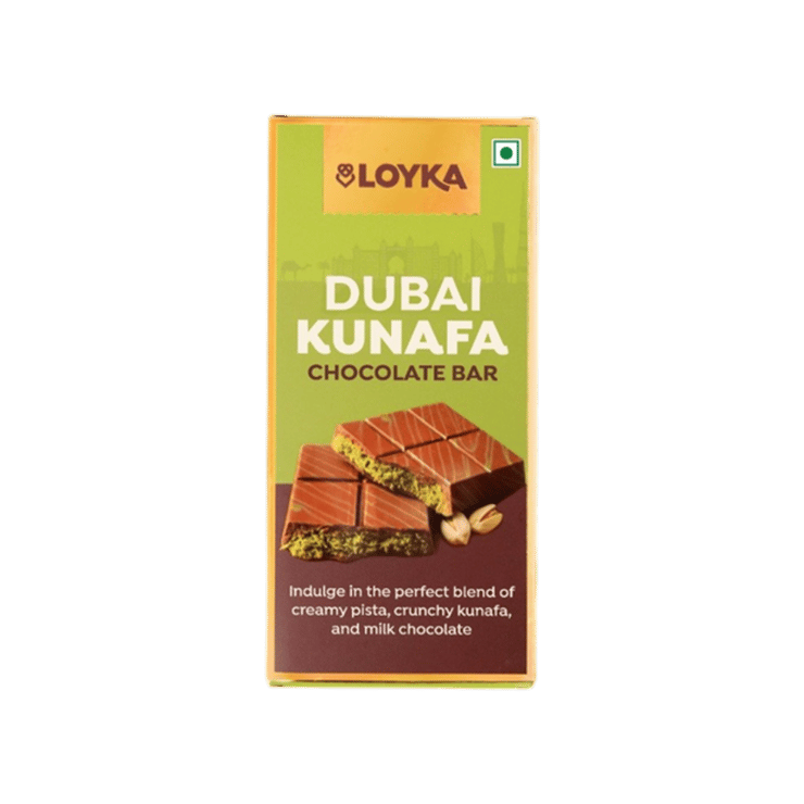 Loyka Dubai Kunafa Chocolate Bar – 89 g