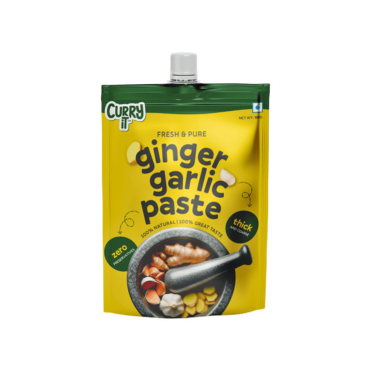 Curryit Ginger Garlic Paste (Preservative Free) – 150 g