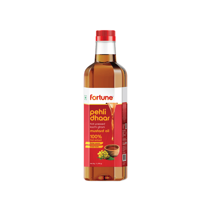 Fortune Pehli Dhar First Pressed Kachi Ghani Mustard Oil – 1 ltr