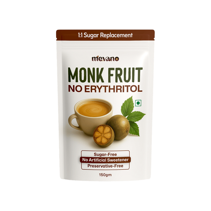 Mevano Monk Fruit Sweetener without Erythritol – 150 g