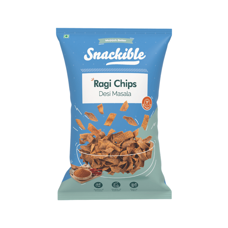 Snackible Desi Masala Ragi Chips – 55 g