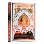 Bicycle – Set of 54 Playing Cards – 140th Anniversary Edition – Metallic Gold, Ace and Vintage Figures – Optimal Slide – Poker/Magic