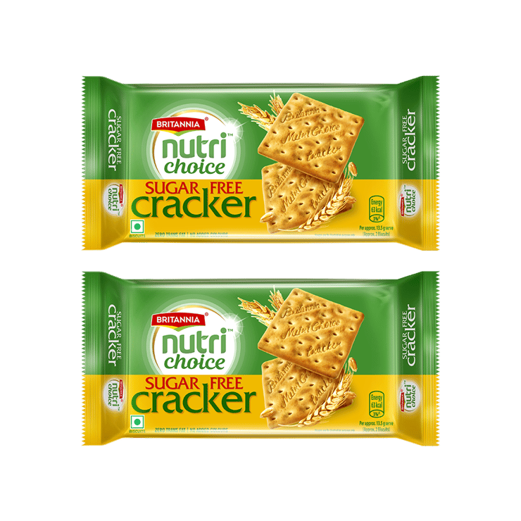 Britannia NutriChoice Sugar Free Healthy & Digestive Crackers Cracker – Pack of 2