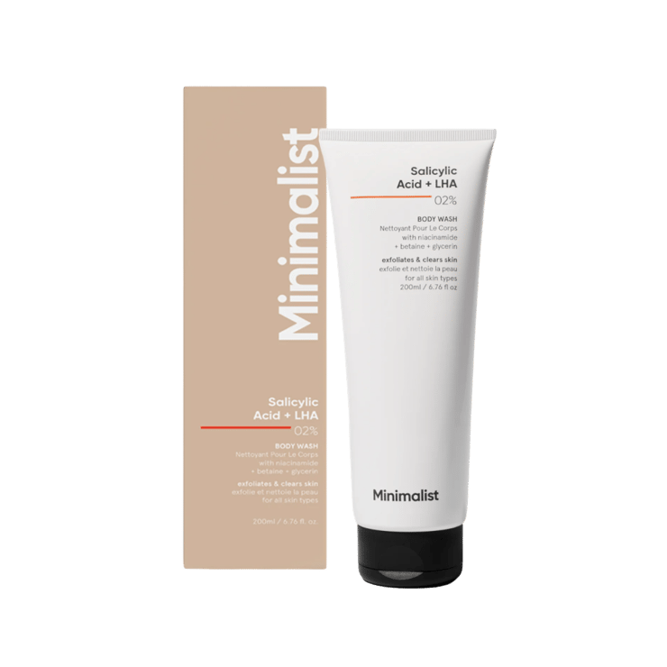 Minimalist Salicylic Acid + LHA 02% Exfoliating Body Wash – 200 ml