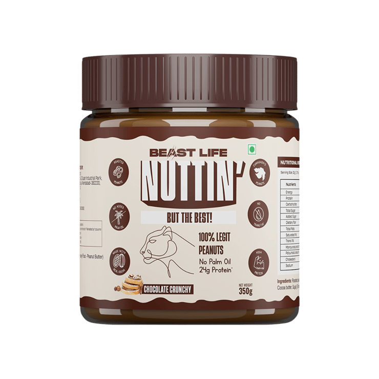 BeastLife Nuttin’ Chocolate Crunchy Peanut Butter – 350 g