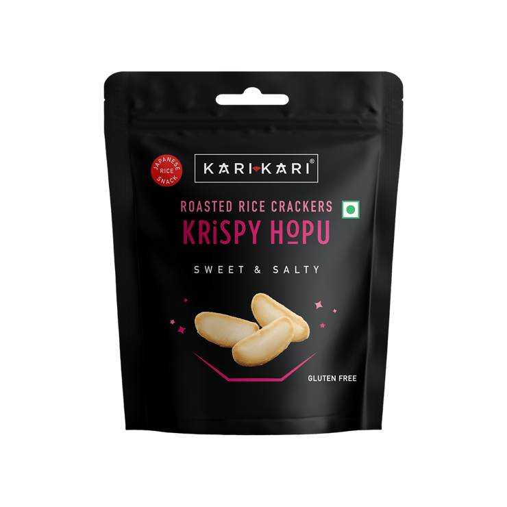 Kari Kari Roasted Sweet & Salty Rice Cracker Namkeen Snacks – 40 g