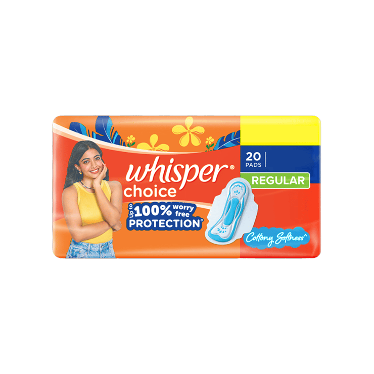 Whisper Choice Sanitary Pads – 20 pieces