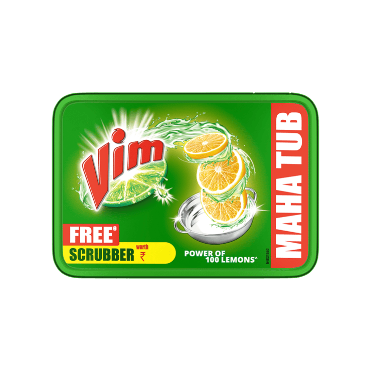 Vim Lemon Tub Dishwashing Tub (500 g) – 500 g