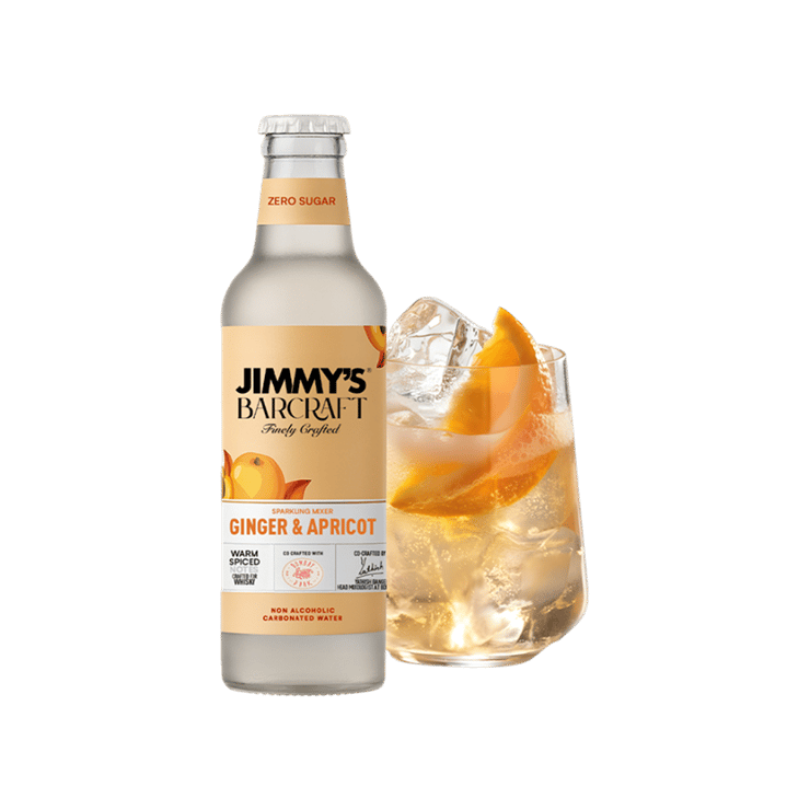 Jimmy’s Barcraft Zero Sugar Sparkling Drink Mixer (Ginger & Apricot)