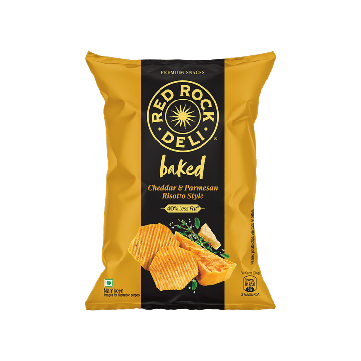 Red Rock Deli Cheddar & Parmesan Risotto Baked Potato Chips – 53 g