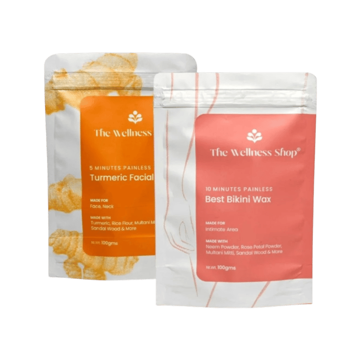 The Wellness Shop Facial and Bikini Wax Powder Combo – 2 x 100 g