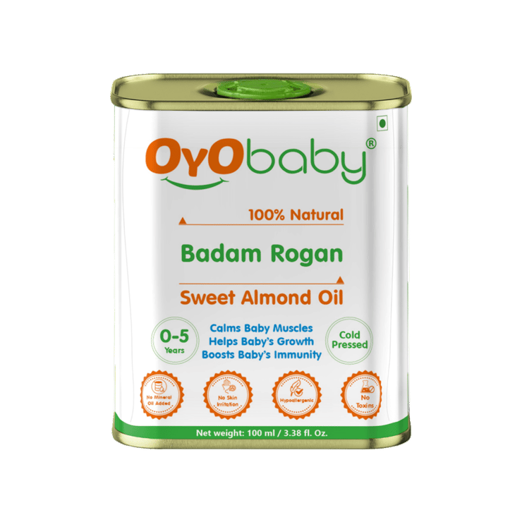Oyo Baby Badam Rogan Cold Pressed Baby Massage Oil – 100 ml