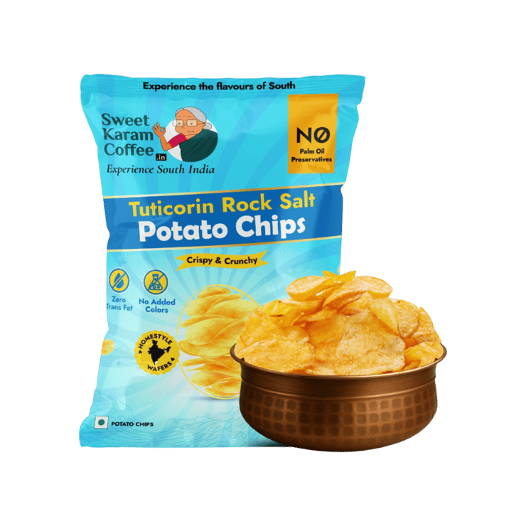 Sweet Karam Coffee Tuticorin Rock Salt Potato Chips – 60 g