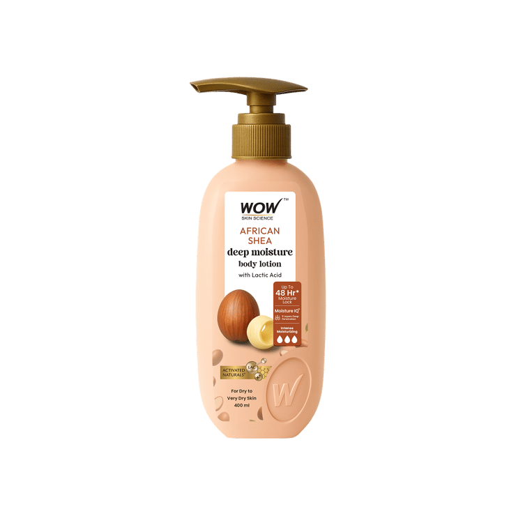 Wow Skin Science Shea Butter with Lactic Acid Body Lotion – 400 ml