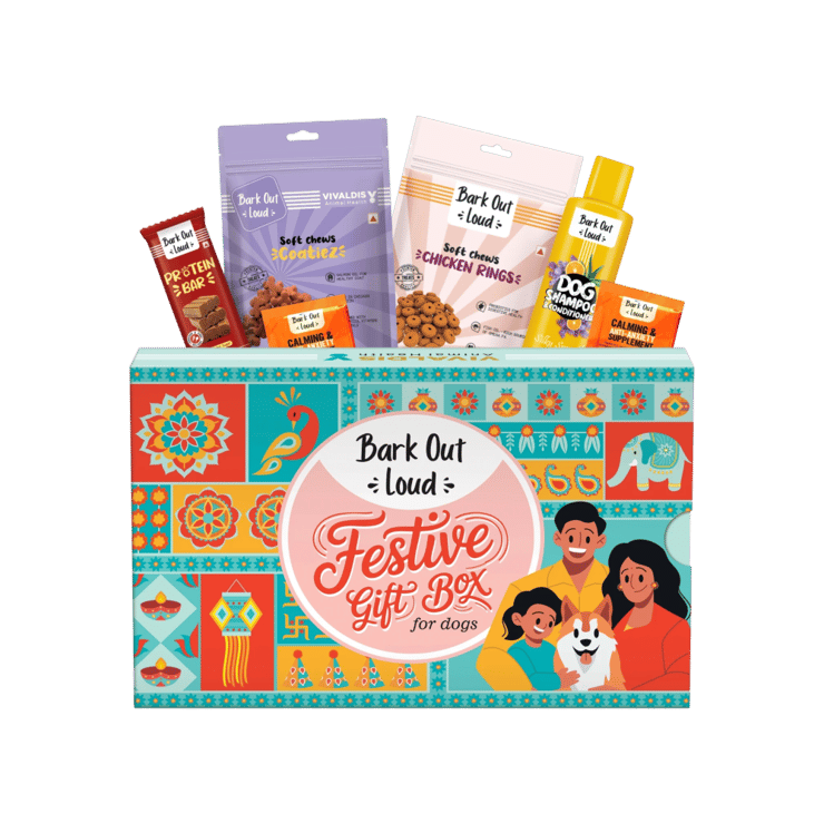 Bark Out Loud Pet Gift Box for Dogs – Treats & Shampoo – 1 pack
