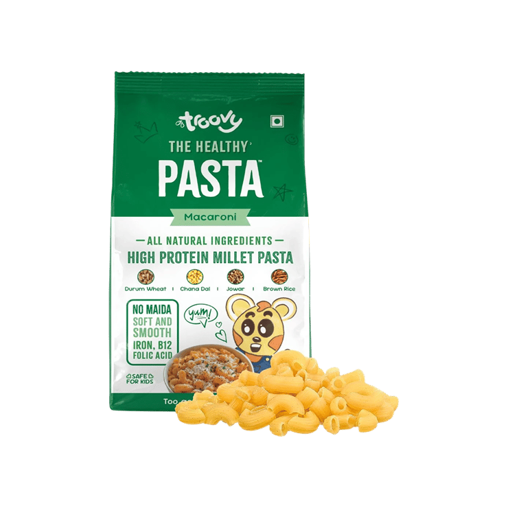 Troovy Protein Millet Macaroni Pasta (No Maida) – 350 g