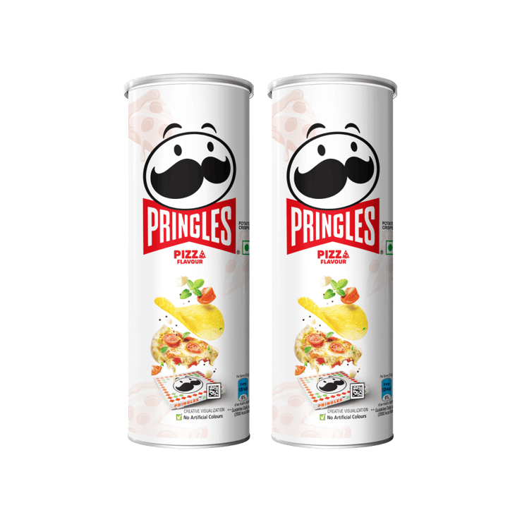 Pringles Pizza Flavoured Potato Chips – Pack of 2 – 2 x 102 g