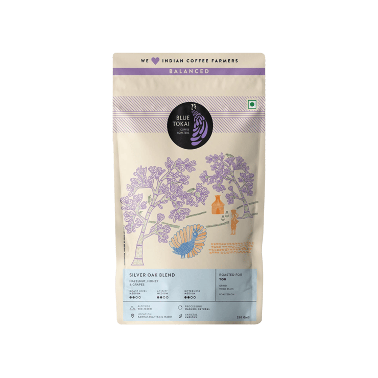 Blue Tokai Silver Oak Coffee Beans (Medium Roast) – 250 g