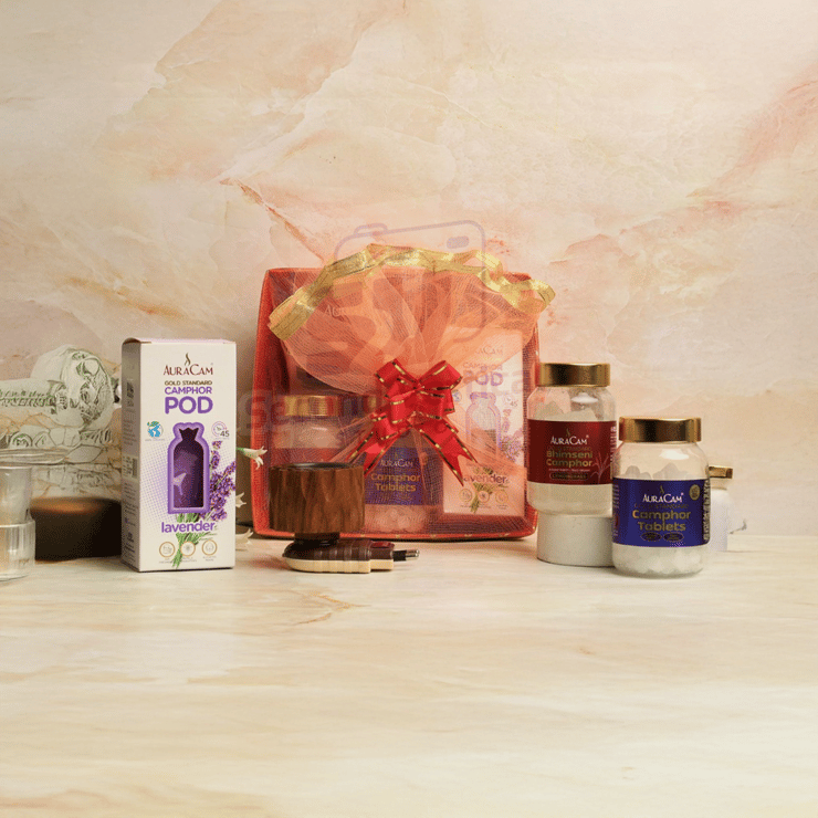 AuraCam Assorted Camphor / Kapur Gift Pack (Lavender) – 1 set