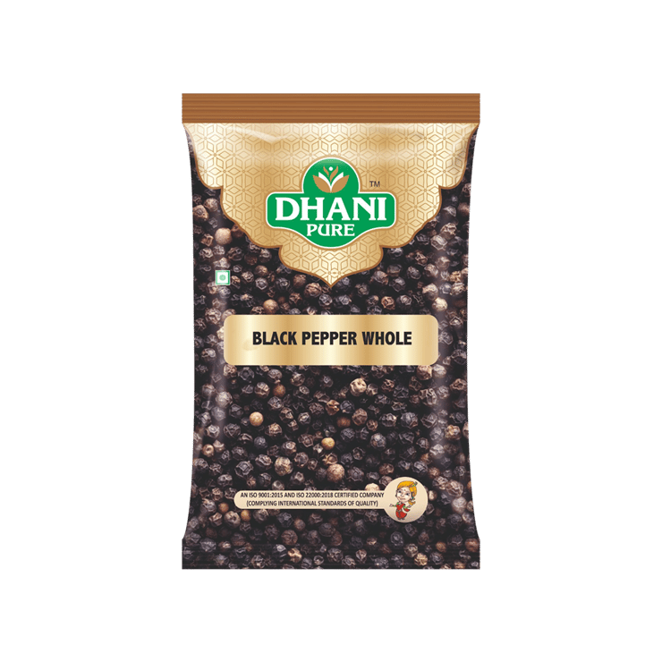 DHANI PURE Black Pepper Whole – 50 g