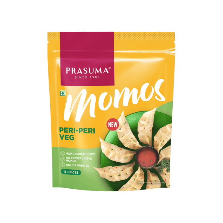 Prasuma Peri Peri Veg Momos – 300 g