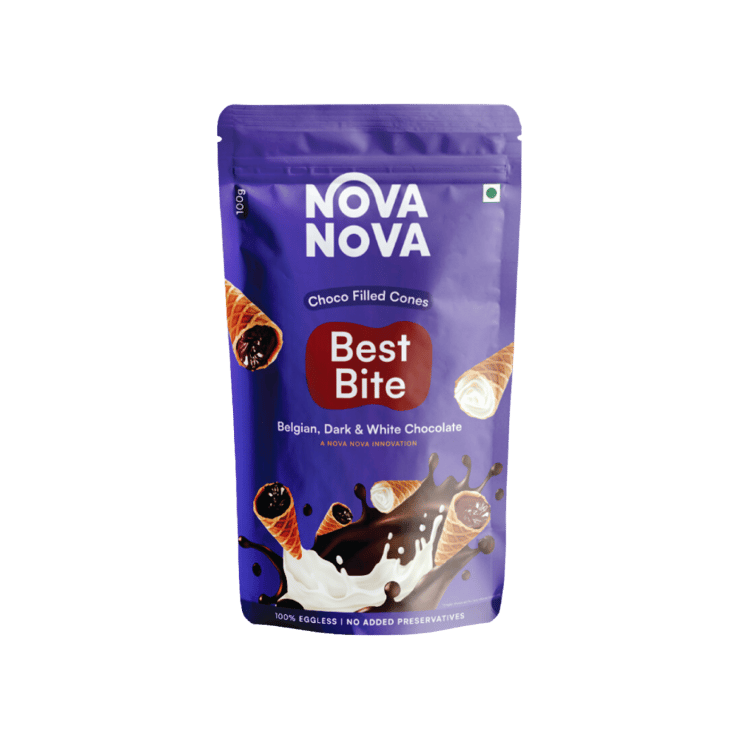 Nova Nova Best Bite Belgian White & Dark Chocolate Bar – 100 g